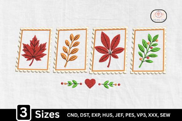 Autumn Botanical Fall Leaf Embroidery Design Review