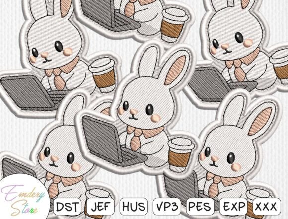 Bunny with Headphones Embroidery Patch Review for Business Use