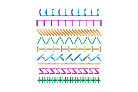 Colorful Embroidery Stitch Patterns Show