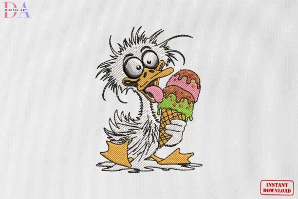 Crazy Duck Ice Cream Delight Embroidery Review