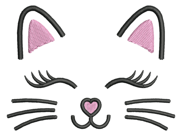 Cute Cat Face Embroidery: A Review for Gift Product Designers