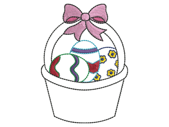 Decorative Easter Egg Basket Embroidery Review