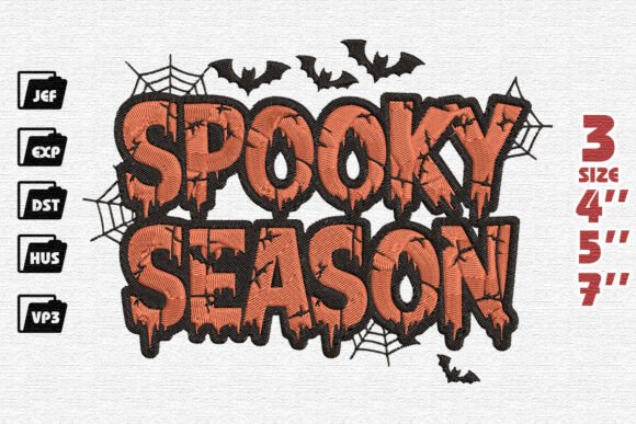 Distressed Spooky Season Halloween Embroidery Design Review