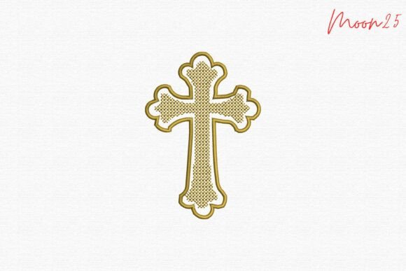 Elegant Gold Christian Cross Embroidery Review