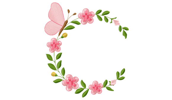Floral Butterfly Wreath Embroidery Review