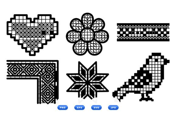 Pixel Folk Embroidery SVG Pack Review