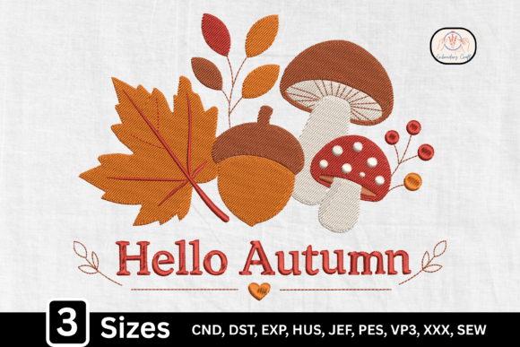 Reviewing Fall Mushroom Acorn Hello Autumn Design